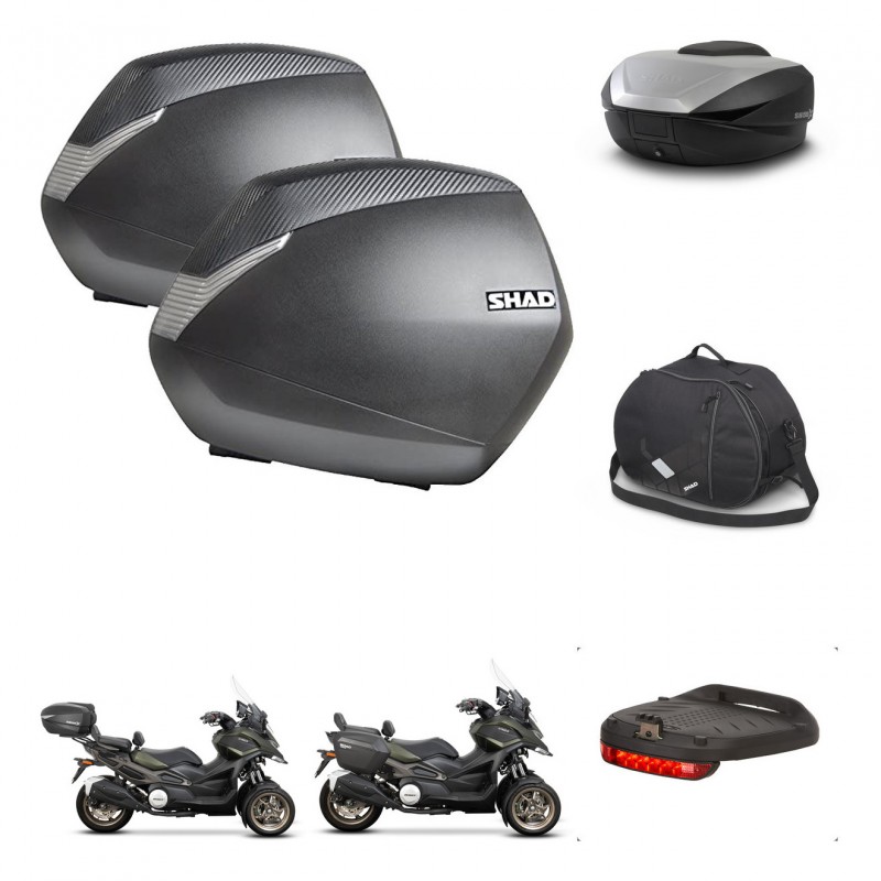 SHAD SH59 trunk + mounting bracket SH36 suitcases accessories 59L KIT-477158