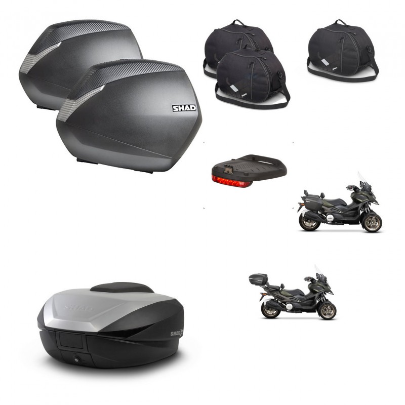 SHAD SH59 trunk + mounting bracket SH36 suitcases accessories 59L KIT-477159
