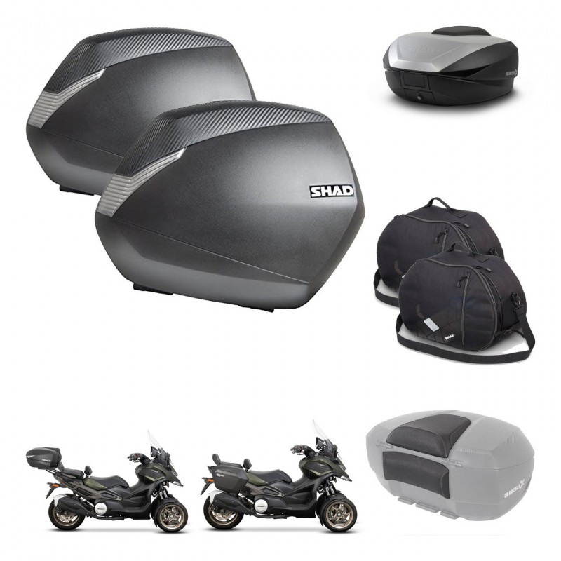 SHAD Baul SH59 + soporte montaje maletas SH36 accesorios 59L KIT-477165