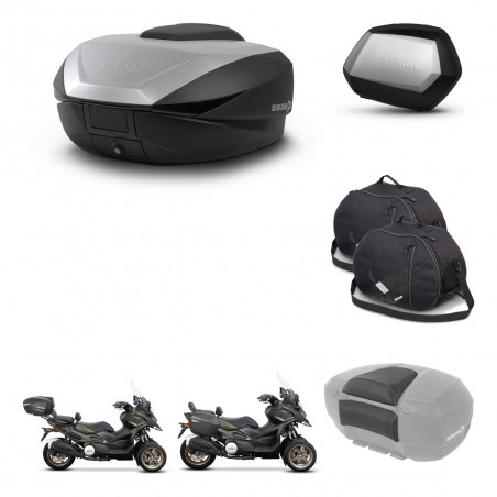 SHAD Maletas SH35 PREMIUM + soporte montaje baul SH59 accesorios 59L KIT-477168