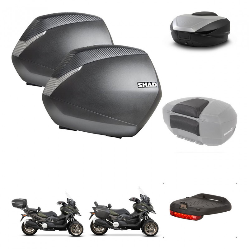 SHAD SH59 trunk + mounting bracket SH36 suitcases accessories 59L KIT-477170