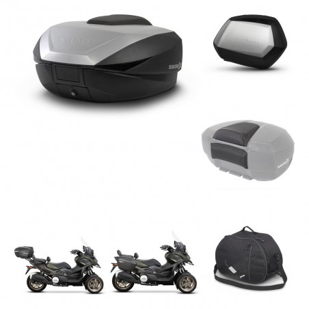 SHAD Maletas SH35 PREMIUM + soporte montaje baul SH59 accesorios 59L KIT-477179