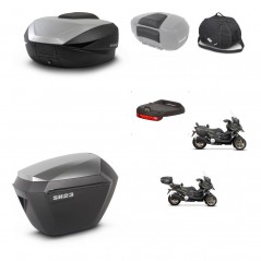 SHAD SH23 alu suitcases + mounting bracket SH59 trunk accessories 59L KIT-477187