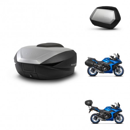 SHAD Maletas SH35 PREMIUM + soporte montaje baul SH59 59L KIT-477191