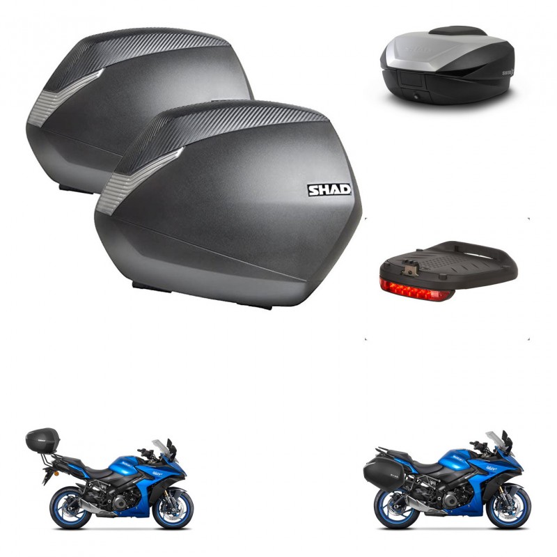 SHAD SH59 trunk + mounting bracket SH36 suitcases accessories 59L KIT-477194