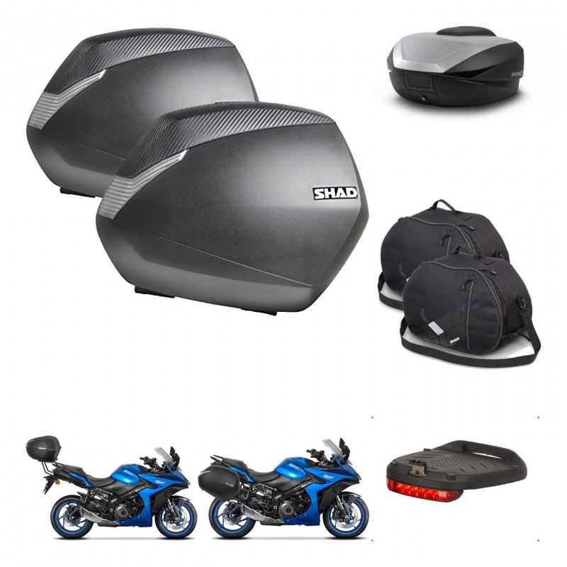 SHAD SH59 trunk + mounting bracket SH36 suitcases accessories 59L KIT-477195