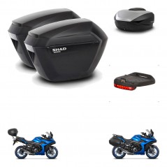 SHAD SH59 trunk + mounting bracket sh23 suitcases accessories 59L KIT-477196