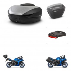 SHAD SH23 alu suitcases + mounting bracket SH59 trunk accessories 59L KIT-477199