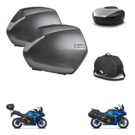 SHAD SH59 trunk + mounting bracket SH36 suitcases accessories 59L KIT-477200