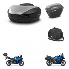 SHAD Maletas sh23 alu + soporte montaje baul SH59 accesorios 59L KIT-477205
