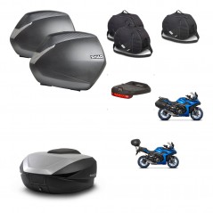 SHAD SH59 trunk + mounting bracket SH36 suitcases accessories 59L KIT-477207