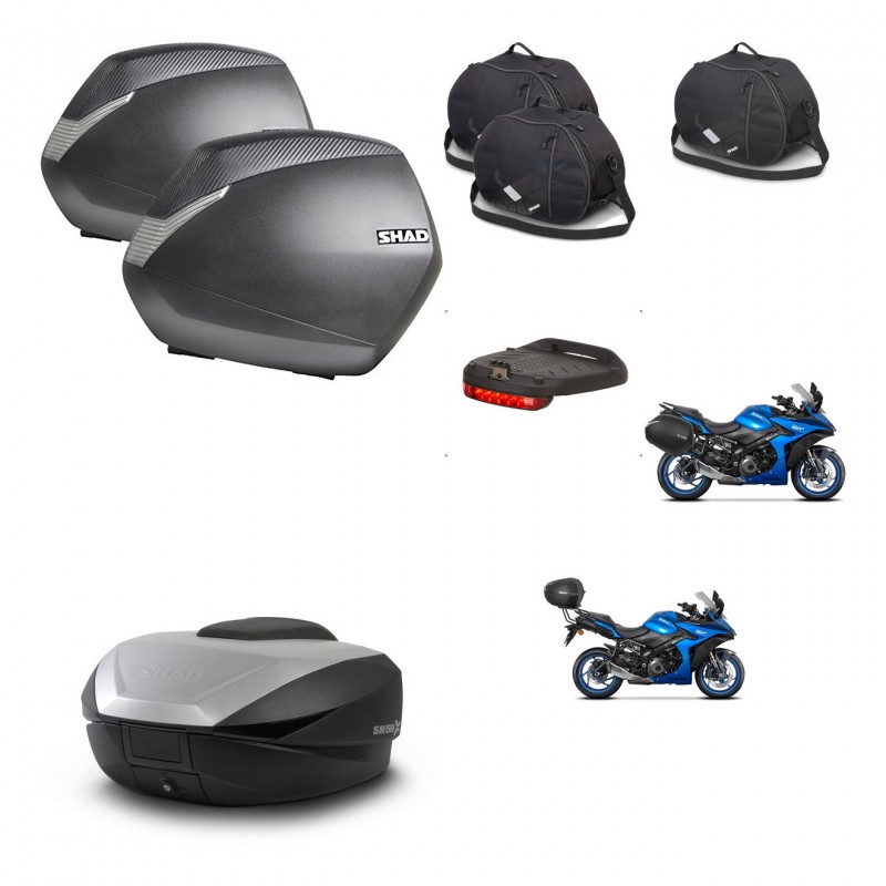 SHAD SH59 trunk + mounting bracket SH36 suitcases accessories 59L KIT-477207