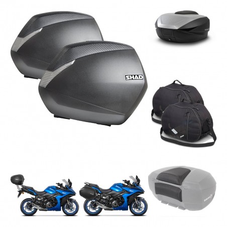 SHAD SH59 trunk + mounting bracket SH36 suitcases accessories 59L KIT-477213