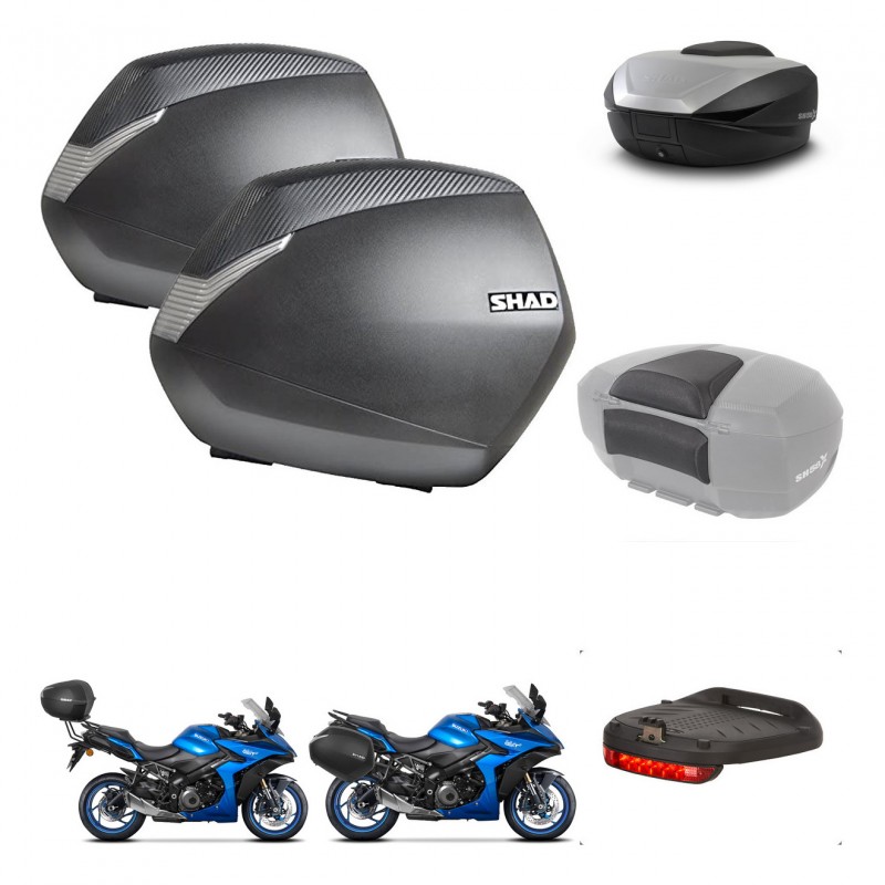 SHAD SH59 trunk + mounting bracket SH36 suitcases accessories 59L KIT-477218