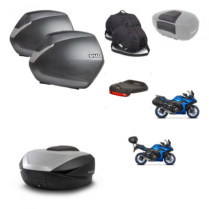 SHAD SH59 trunk + mounting bracket SH36 suitcases accessories 59L KIT-477219