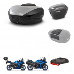 SHAD SH23 alu suitcases + mounting bracket SH59 trunk accessories 59L KIT-477223