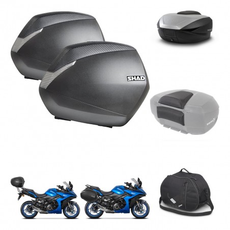 SHAD SH59 trunk + mounting bracket SH36 suitcases accessories 59L KIT-477224