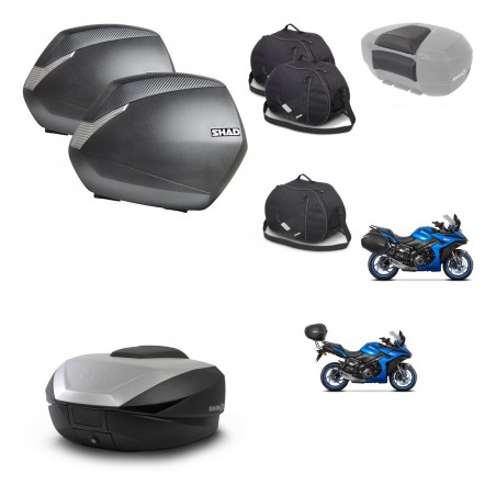 SHAD SH59 trunk + mounting bracket SH36 suitcases accessories 59L KIT-477225