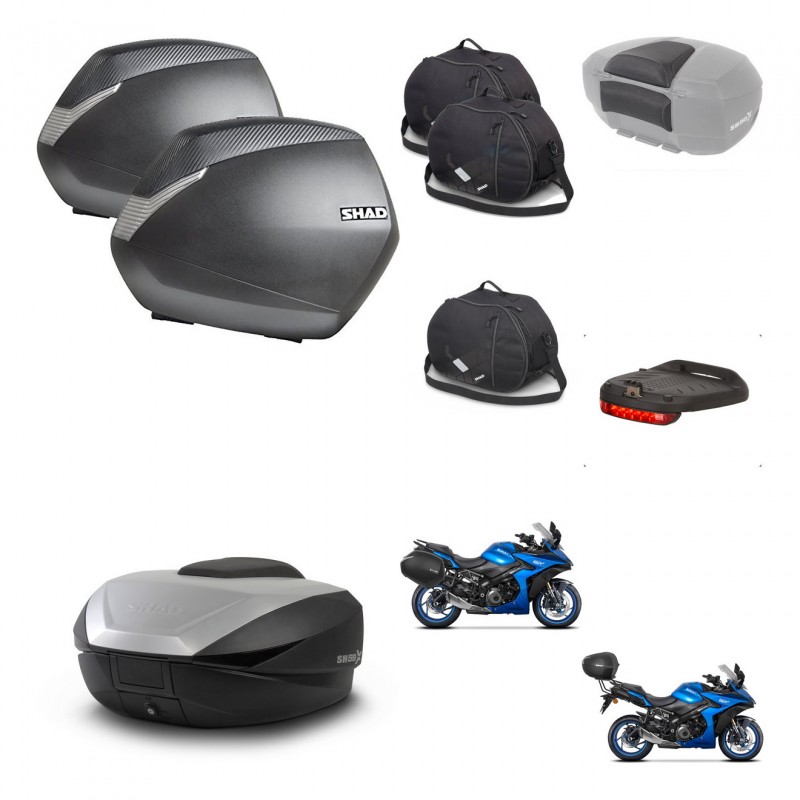 SHAD SH59 trunk + mounting bracket SH36 suitcases accessories 59L KIT-477231