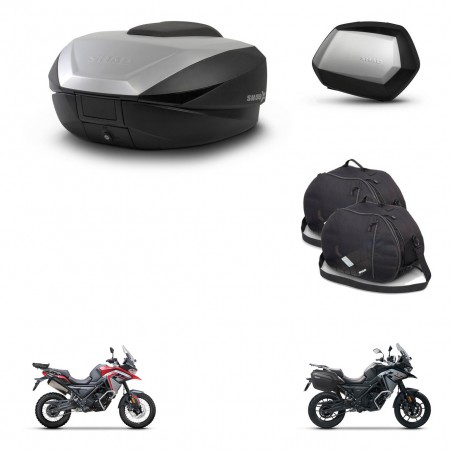 SHAD Maletas SH35 PREMIUM + soporte montaje baul SH59 accesorios 59L KIT-477240
