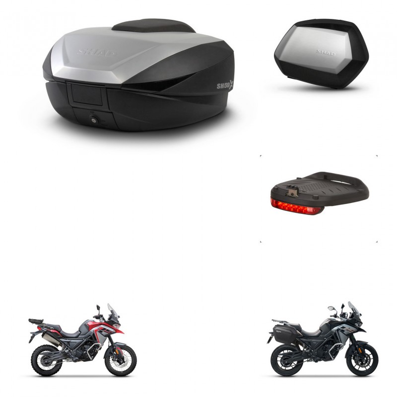 SHAD SH35 PREMIUM suitcases + mounting bracket SH59 trunk accessories 59L KIT-477245