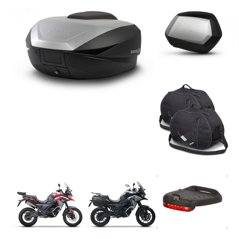 SHAD SH35 PREMIUM suitcases + mounting bracket SH59 trunk accessories 59L KIT-477246