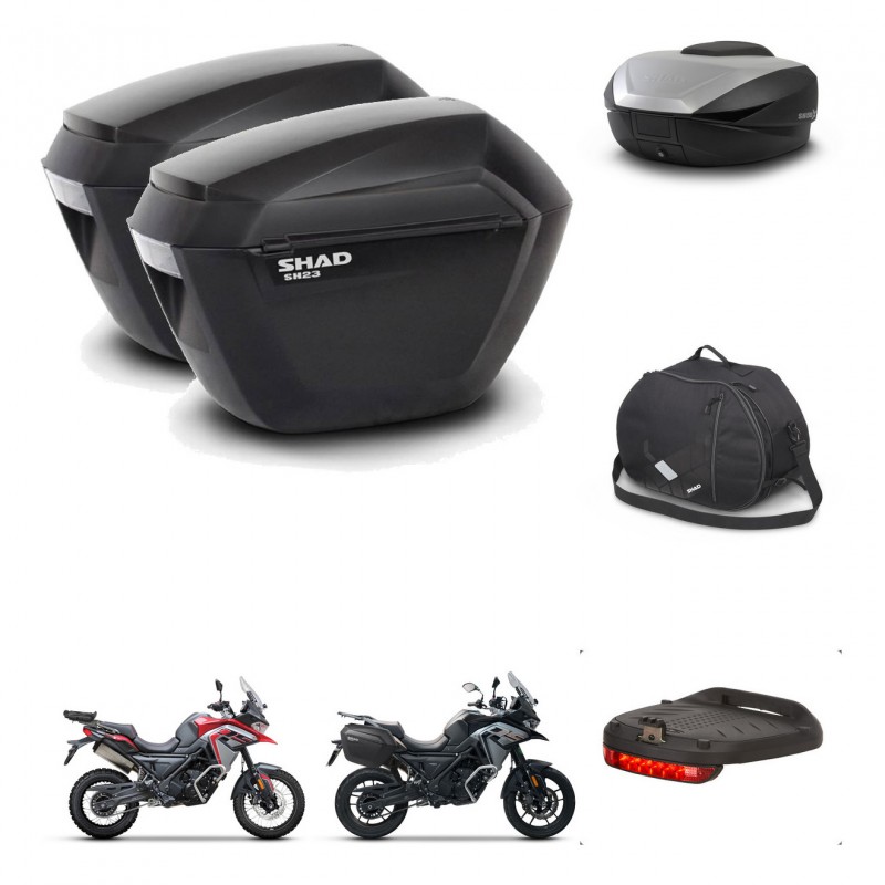 SHAD SH59 trunk + mounting bracket sh23 suitcases accessories 59L KIT-477256