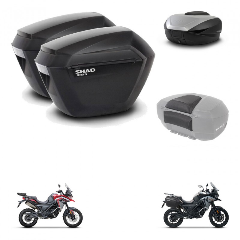 SHAD SH59 trunk + mounting bracket sh23 suitcases accessories 59L KIT-477262