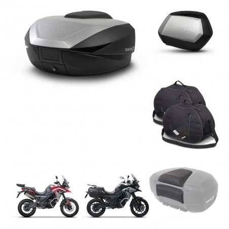 SHAD Maletas SH35 PREMIUM + soporte montaje baul SH59 accesorios 59L KIT-477264