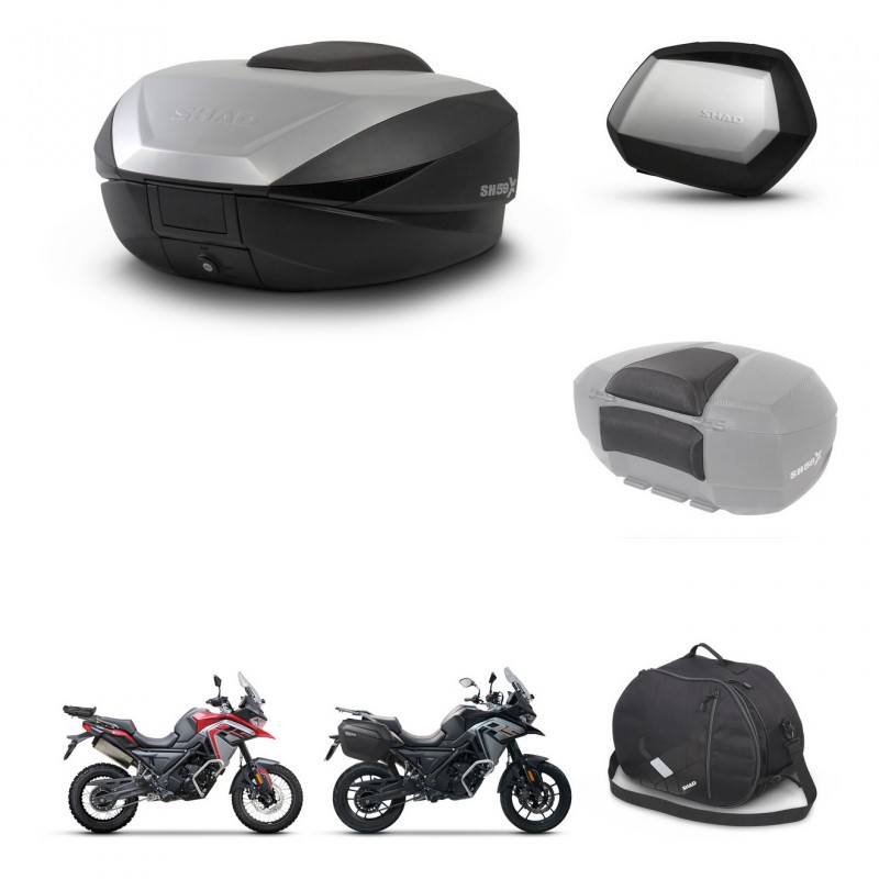 SHAD SH35 PREMIUM suitcases + mounting bracket SH59 trunk accessories 59L KIT-477275