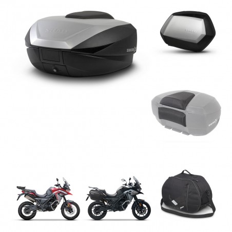 SHAD Maletas SH35 PREMIUM + soporte montaje baul SH59 accesorios 59L KIT-477275