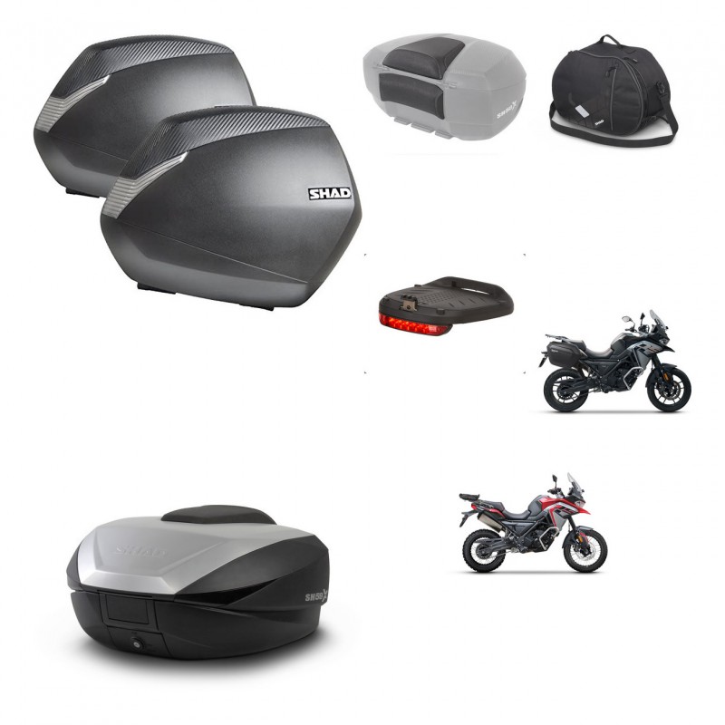 SHAD SH59 trunk + mounting bracket SH36 suitcases accessories 59L KIT-477278