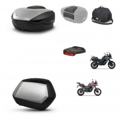 SHAD Maletas SH35 PREMIUM + soporte montaje baul SH59 accesorios 59L KIT-477281