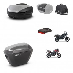 SHAD SH23 alu suitcases + mounting bracket SH59 trunk accessories 59L KIT-477283