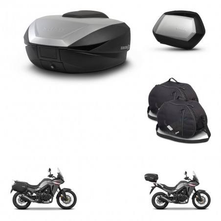 SHAD Maletas SH35 PREMIUM + soporte montaje baul SH59 accesorios 59L KIT-477288