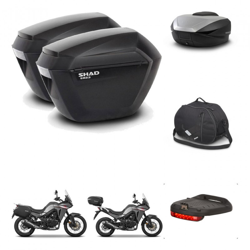 SHAD SH59 trunk + mounting bracket sh23 suitcases accessories 59L KIT-477304