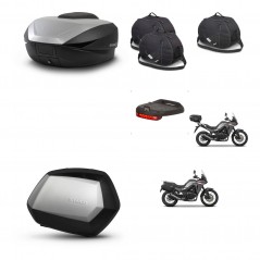 SHAD SH35 PREMIUM suitcases + mounting bracket SH59 trunk accessories 59L KIT-477306