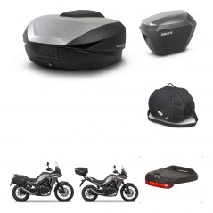 SHAD SH23 alu suitcases + mounting bracket SH59 trunk accessories 59L KIT-477307