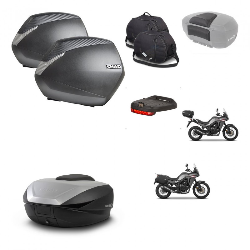 SHAD SH59 trunk + mounting bracket SH36 suitcases accessories 59L KIT-477315
