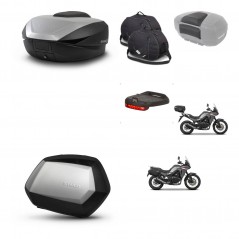 SHAD SH35 PREMIUM suitcases + mounting bracket SH59 trunk accessories 59L KIT-477318