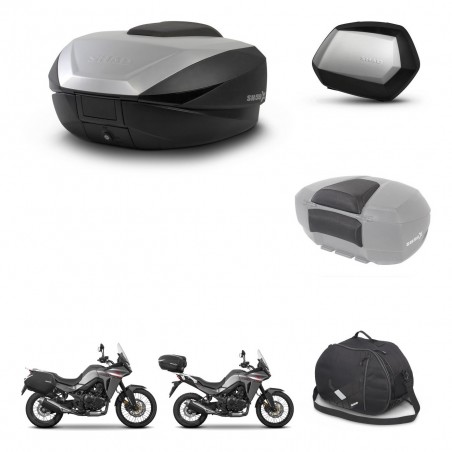 SHAD Maletas SH35 PREMIUM + soporte montaje baul SH59 accesorios 59L KIT-477323