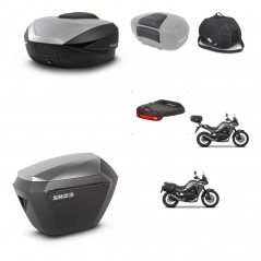 SHAD SH23 alu suitcases + mounting bracket SH59 trunk accessories 59L KIT-477331