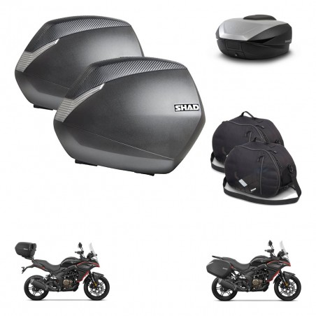 SHAD SH59 trunk + mounting bracket SH36 suitcases accessories 59L KIT-477333