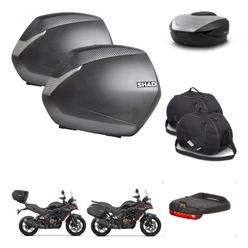 SHAD SH59 trunk + mounting bracket SH36 suitcases accessories 59L KIT-477339