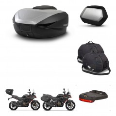 SHAD Maletas SH35 PREMIUM + soporte montaje baul SH59 accesorios 59L KIT-477342