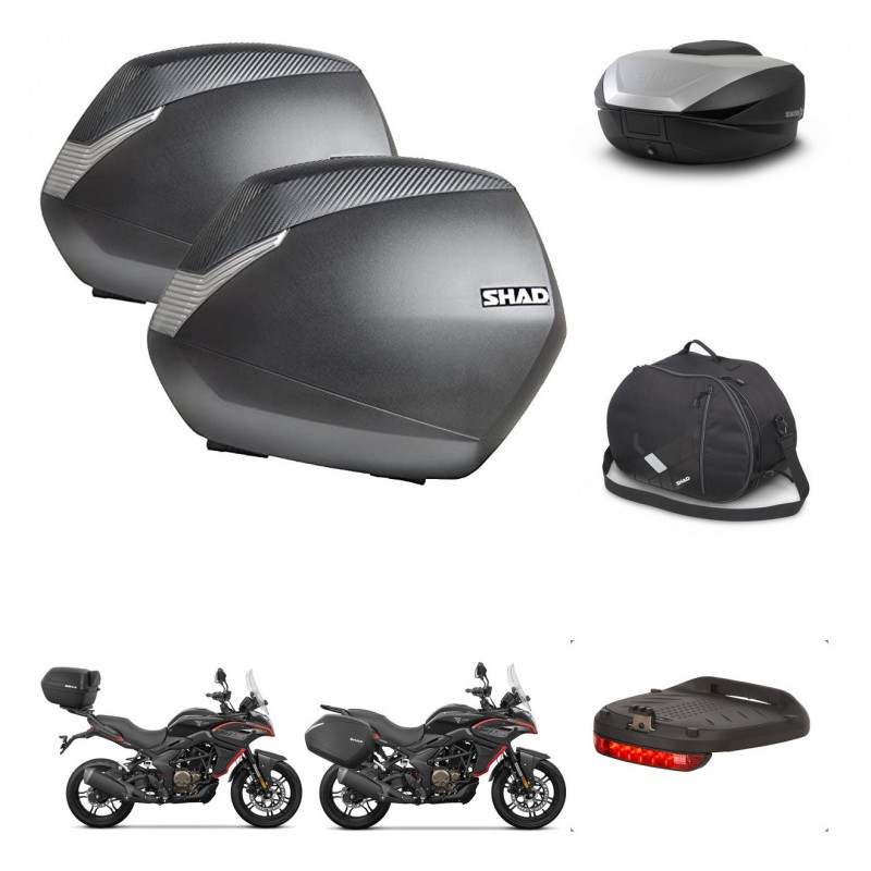 SHAD SH59 trunk + mounting bracket SH36 suitcases accessories 59L KIT-477350