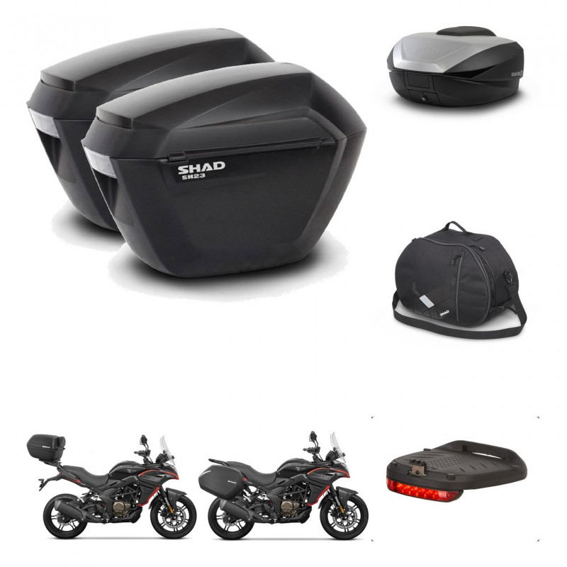 SHAD SH59 trunk + mounting bracket sh23 suitcases accessories 59L KIT-477352
