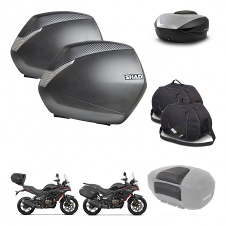 SHAD SH59 trunk + mounting bracket SH36 suitcases accessories 59L KIT-477357