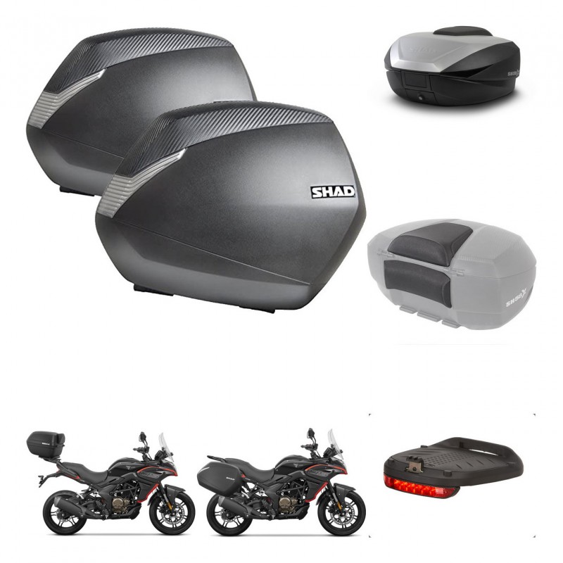 SHAD SH59 trunk + mounting bracket SH36 suitcases accessories 59L KIT-477362