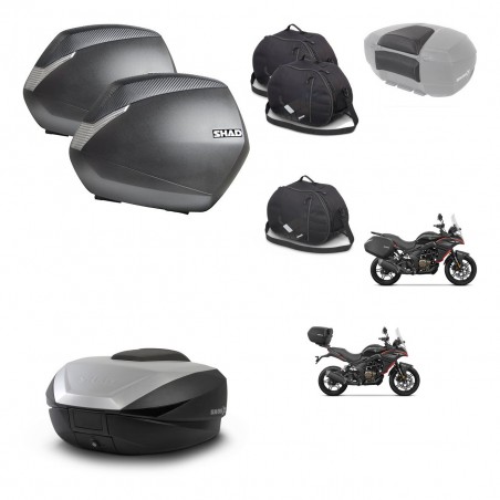 SHAD SH59 trunk + mounting bracket SH36 suitcases accessories 59L KIT-477369